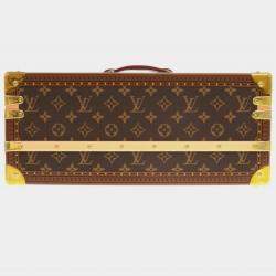 Pre Owned Louis Vuitton Coffret Champagne Brown Monogram Canvas Trunk