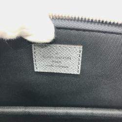 Pre Owned Louis Vuitton Slim Briefcase Grey Leather Top Handle Bag