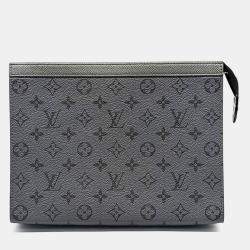 Pre Owned Louis Vuitton Grey Fabric Pochette Voyage MM