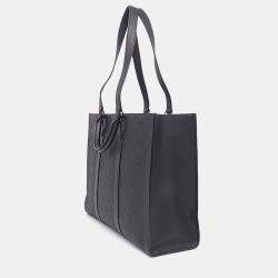 Pre Owned Louis Vuitton Black Leather Taurillon Sac Plat