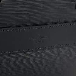 Pre Owned Louis Vuitton Black Leather Epi Brooks Briefcase