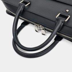 Pre Owned Louis Vuitton Black Leather Epi Brooks Briefcase