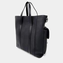 Pre Owned Louis Vuitton Black Leather Christopher tote bag