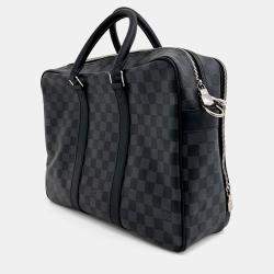 Pre Owned Louis Vuitton Black Coated canvas Graphite E-Care