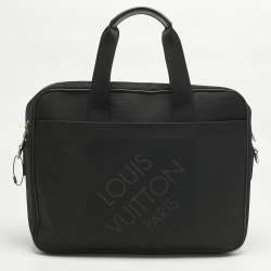 Pre Owned حقيبة حاسوب لويس فيتون أسوسييه بي إم قماش جينت دامير أسود