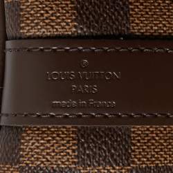 Pre Owned Louis Vuitton Damier Ebene Canvas Keepall Bandouliere 55 Bag
