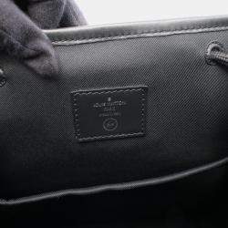Pre Owned Louis Vuitton X Fragment Design Black Monogram Eclipse Leather Canvas Backpack