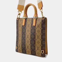 مملوكة مسبقًا Louis Vuitton Sac Plat Messenger Brown Monogram Stripe