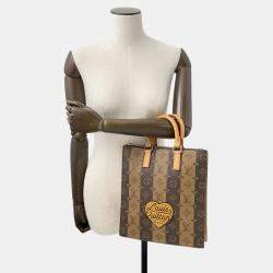 مملوكة مسبقًا Louis Vuitton Sac Plat Messenger Brown Monogram Stripe