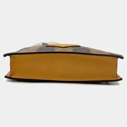 مملوكة مسبقًا Louis Vuitton Sac Plat Messenger Brown Monogram Stripe