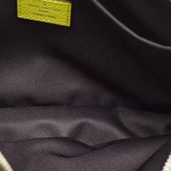 مملوكة مسبقًا حقيبة ماسنجر خارجية لويس فيتون نيون يلو تاجا جلد كانفاس مونوغرام