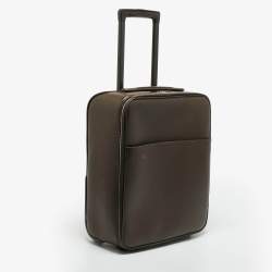 Pre Owned Louis Vuitton Brown Taiga Leather Pegase 45 Business Luggage