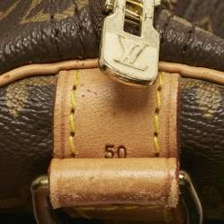 Pre Owned Louis Vuitton Monogram Canvas Keepall Bandouliere 50 Bag