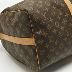 Pre Owned Louis Vuitton Monogram Canvas Keepall Bandouliere 50 Bag