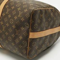 Pre Owned Louis Vuitton Monogram Canvas Keepall Bandouliere 50 Bag
