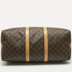 Pre Owned Louis Vuitton Monogram Canvas Keepall Bandouliere 50 Bag