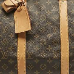 Pre Owned Louis Vuitton Monogram Canvas Keepall Bandouliere 50 Bag