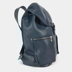 Pre Owned Louis Vuitton Utah Canyon Blue Marine Navy Leather Backpack
