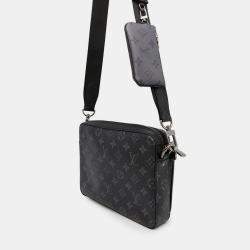 Pre Owned Louis Vuitton Trio Eclipse Monogram Messenger Bag