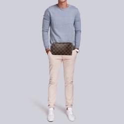 Pre Owned Louis Vuitton Damier Ebene Canvas Geronimos Belt Bag