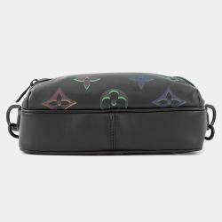 Pre Owned Louis Vuitton Comet Messenger Noir Calf Leather Monogram Pattern Size PM
