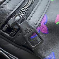 Pre Owned Louis Vuitton Comet Messenger Noir Calf Leather Monogram Pattern Size PM