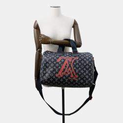 Pre Owned Louis Vuitton Speedy Bandouliere Navy Monogram Ink Size 40