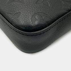 Pre Owned Louis Vuitton Trio Messenger Noir Monogram Shadow