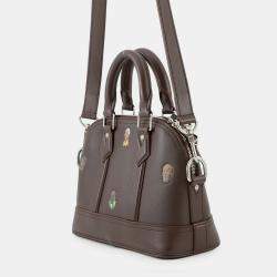 Pre Owned Louis Vuitton Alma Henry Taylor Brown Calf Leather Size 25