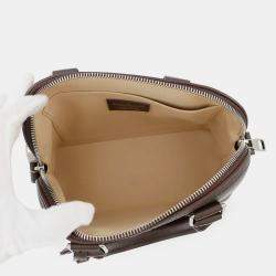 Pre Owned Louis Vuitton Alma Henry Taylor Brown Calf Leather Size 25