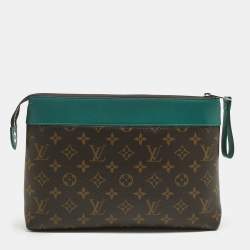 Pre Owned Louis Vuitton Borneo Monogram Canvas Pochette Voyage Souple