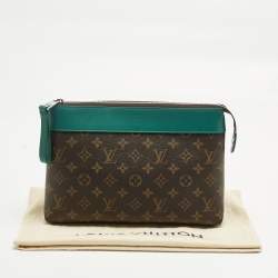 Pre Owned Louis Vuitton Borneo Monogram Canvas Pochette Voyage Souple