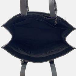 Pre Owned Louis Vuitton Black Monogram Eclipse Sac Plat 24H Tote