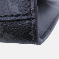 Pre Owned Louis Vuitton Black Monogram Eclipse Sac Plat 24H Tote