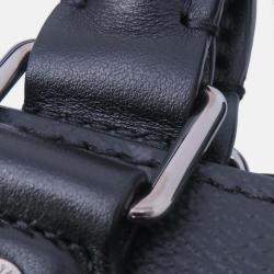 Pre Owned Louis Vuitton Black Monogram Eclipse Sac Plat 24H Tote