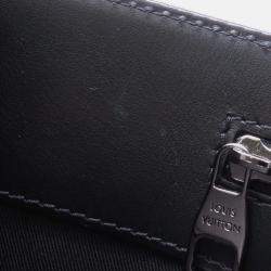 Pre Owned Louis Vuitton Black Monogram Eclipse Sac Plat 24H Tote