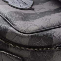 مملوكة مسبقًا Louis Vuitton Nigo Modular Backpack Coated Canvas And Leather Black Gray