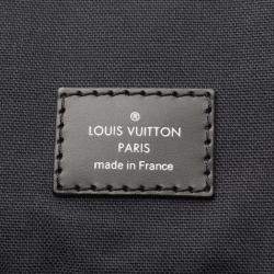 Pre Owned Louis Vuitton Christopher Pm Backpack Coated Canvas And Leather With Damier Graphite Pattern Black