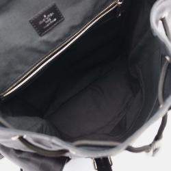 Pre Owned Louis Vuitton Christopher Pm Backpack Coated Canvas And Leather With Damier Graphite Pattern Black