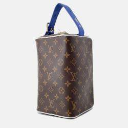 Pre Owned Louis Vuitton Cloakroom Drop Kit Blue Monogram Nba