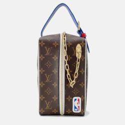 Pre Owned Louis Vuitton Cloakroom Drop Kit Blue Monogram Nba