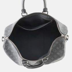 Pre Owned Louis Vuitton Keepall Bandouliere Noir Monogram Eclipse Size 45