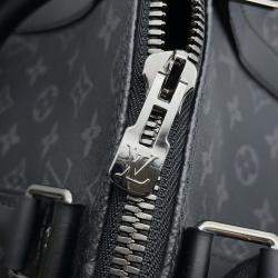 Pre Owned Louis Vuitton Keepall Bandouliere Noir Monogram Eclipse Size 45