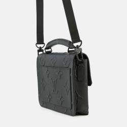 Pre Owned Louis Vuitton Ambassador Noir Monogram Seal Size Pm