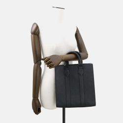 Pre Owned Louis Vuitton Sac Plat Noir Monogram Taurillon