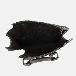 Pre Owned Louis Vuitton Sac Plat Noir Monogram Taurillon