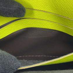 Pre Owned Louis Vuitton Christopher Wearable Wallet Noir/Brown/Neon Yellow Monogram Macassar Canvas
