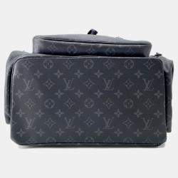 Pre Owned Louis Vuitton Backpack Monogram Eclipse Trio Black