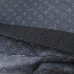 Pre Owned Louis Vuitton Backpack Monogram Eclipse Trio Black