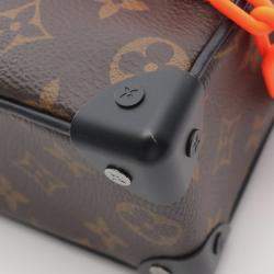 Pre Owned Louis Vuitton Mini Soft Brown Coated Canvas Leather Monogram Solar Trunk Shoulder Bag